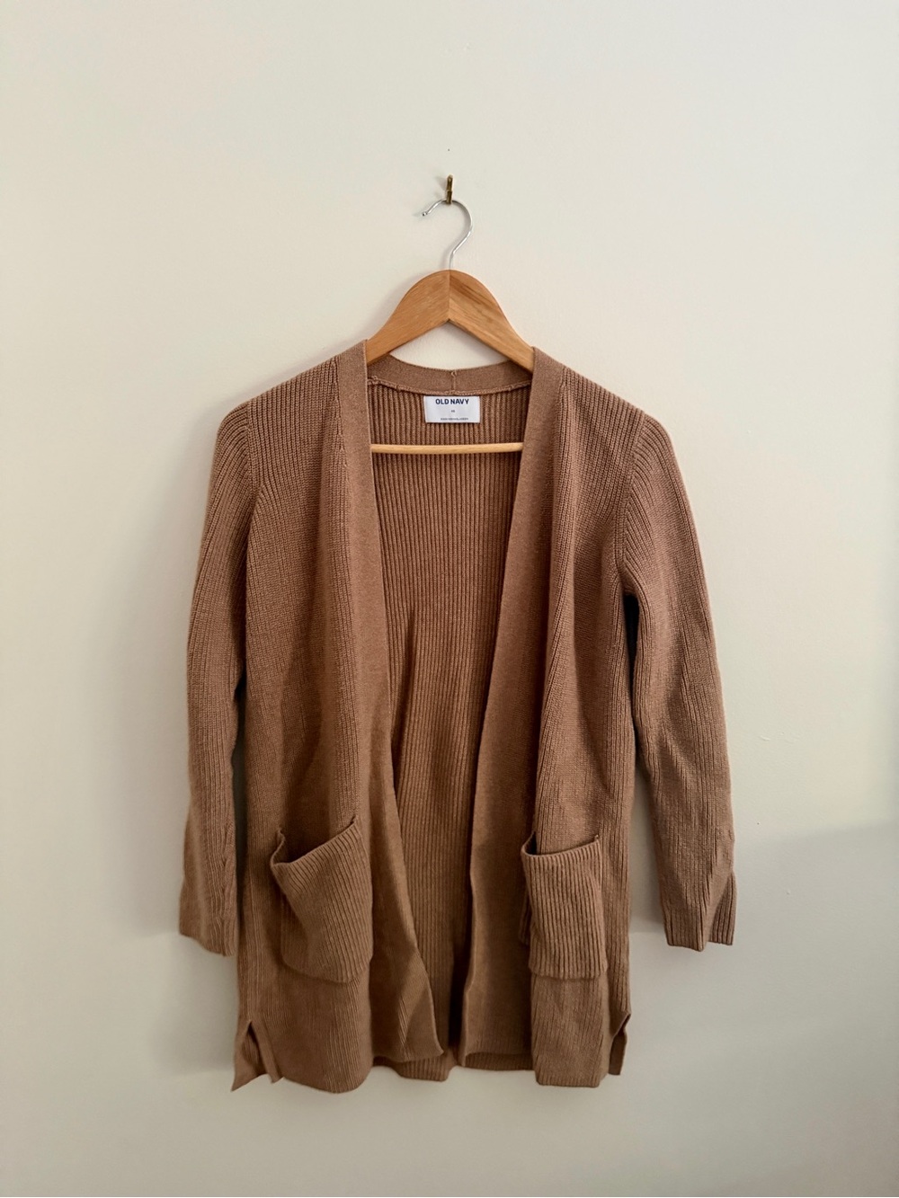 Old Navy • Women's Open-Front Pocket Cardigan Sweater - Camel
